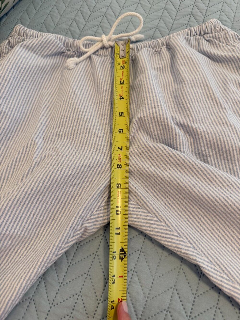 Brandy Melville Women's Blue & White Striped Pants Size OS - Picture 7 of 9